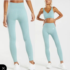 Gymshark VITAL SEAMLESS  2.0 LEGGINGS in Pearl Blue Marl